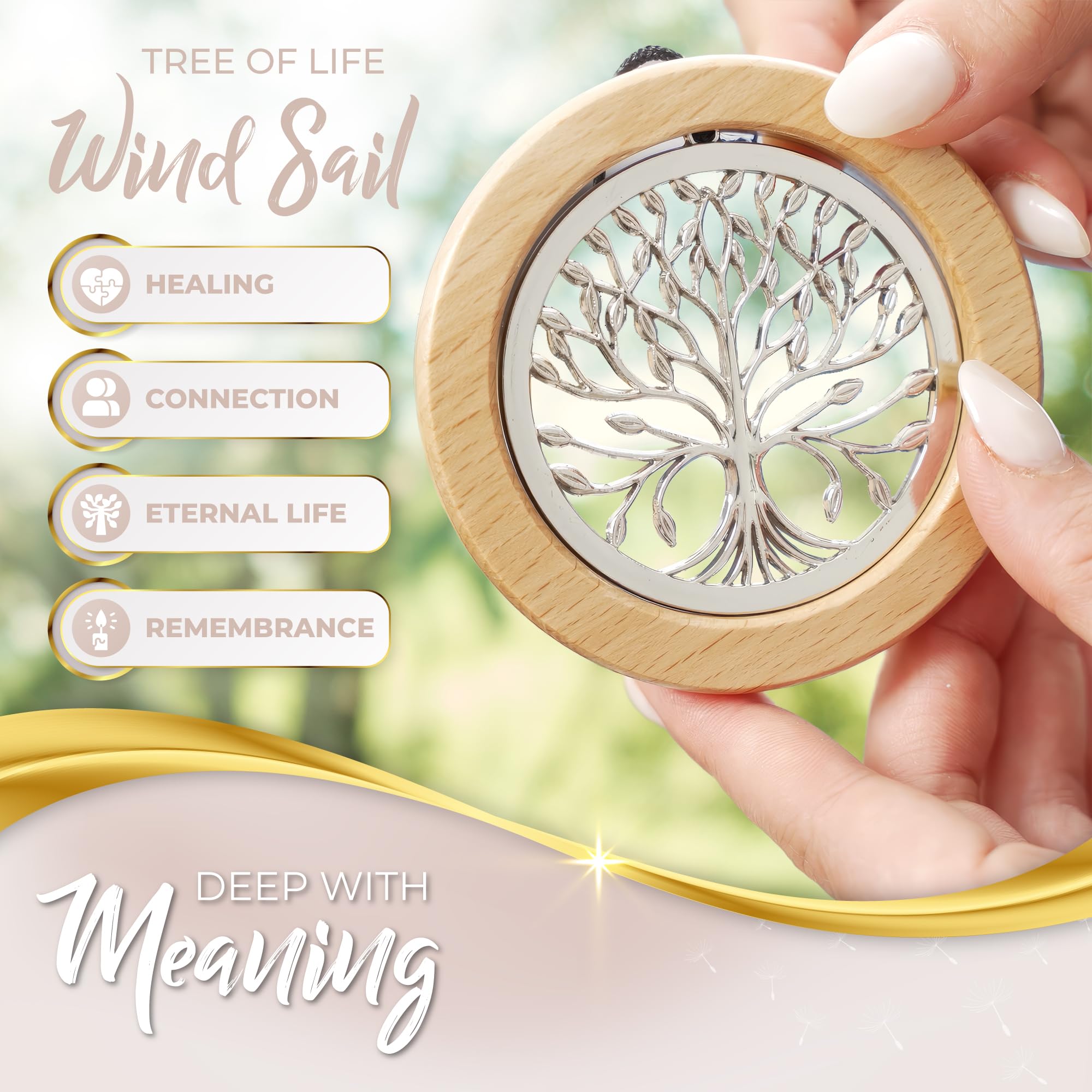 Elegant packaging of Spiritwind Wind Chimes in a drawer box