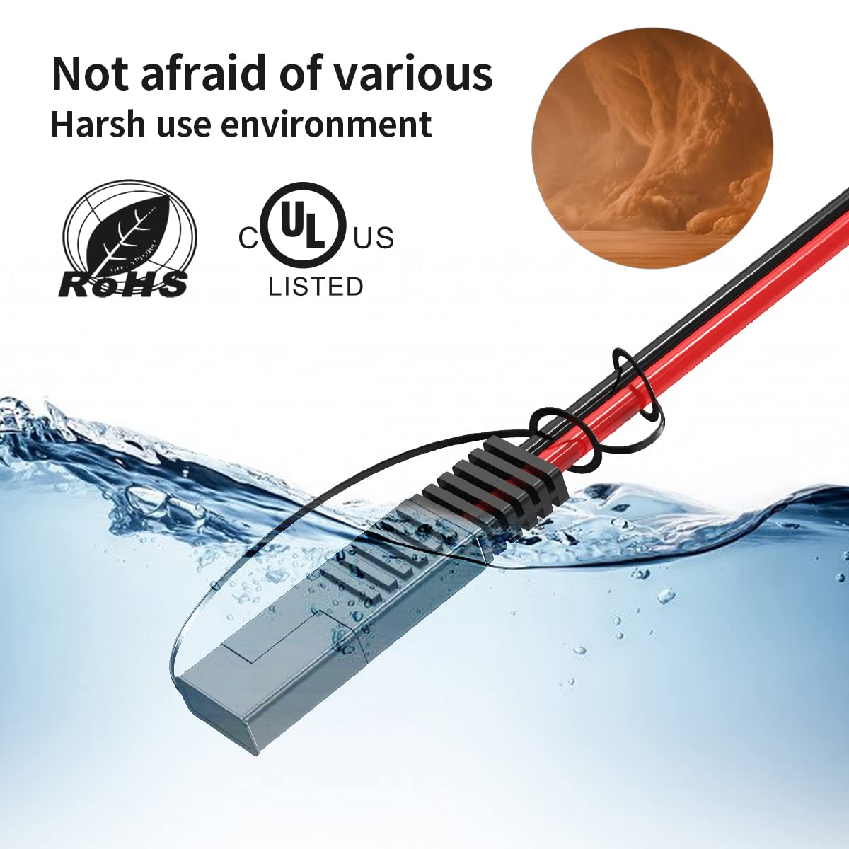 ELFCULB SAE Extension Cable in use with RV