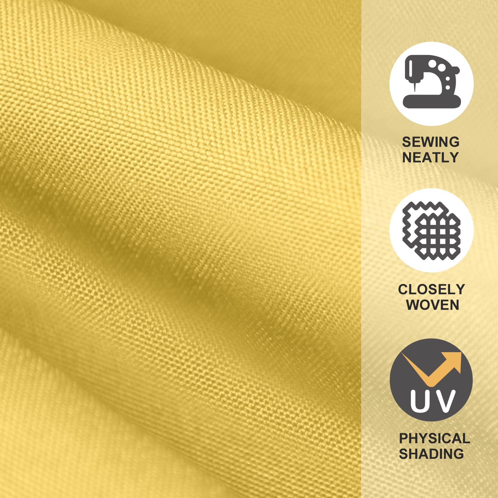 EliteShade 9FT canopy cover side view with ribs