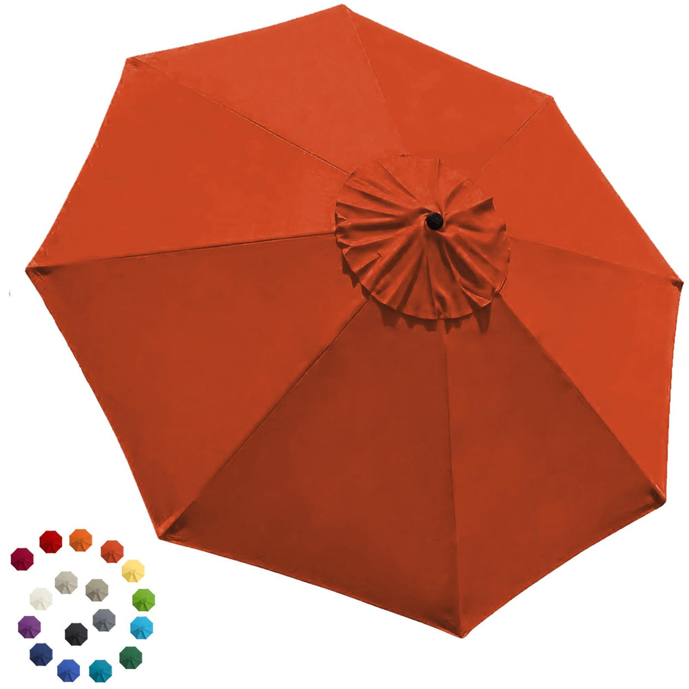 EliteShade 9FT patio umbrella replacement canopy cover in rust