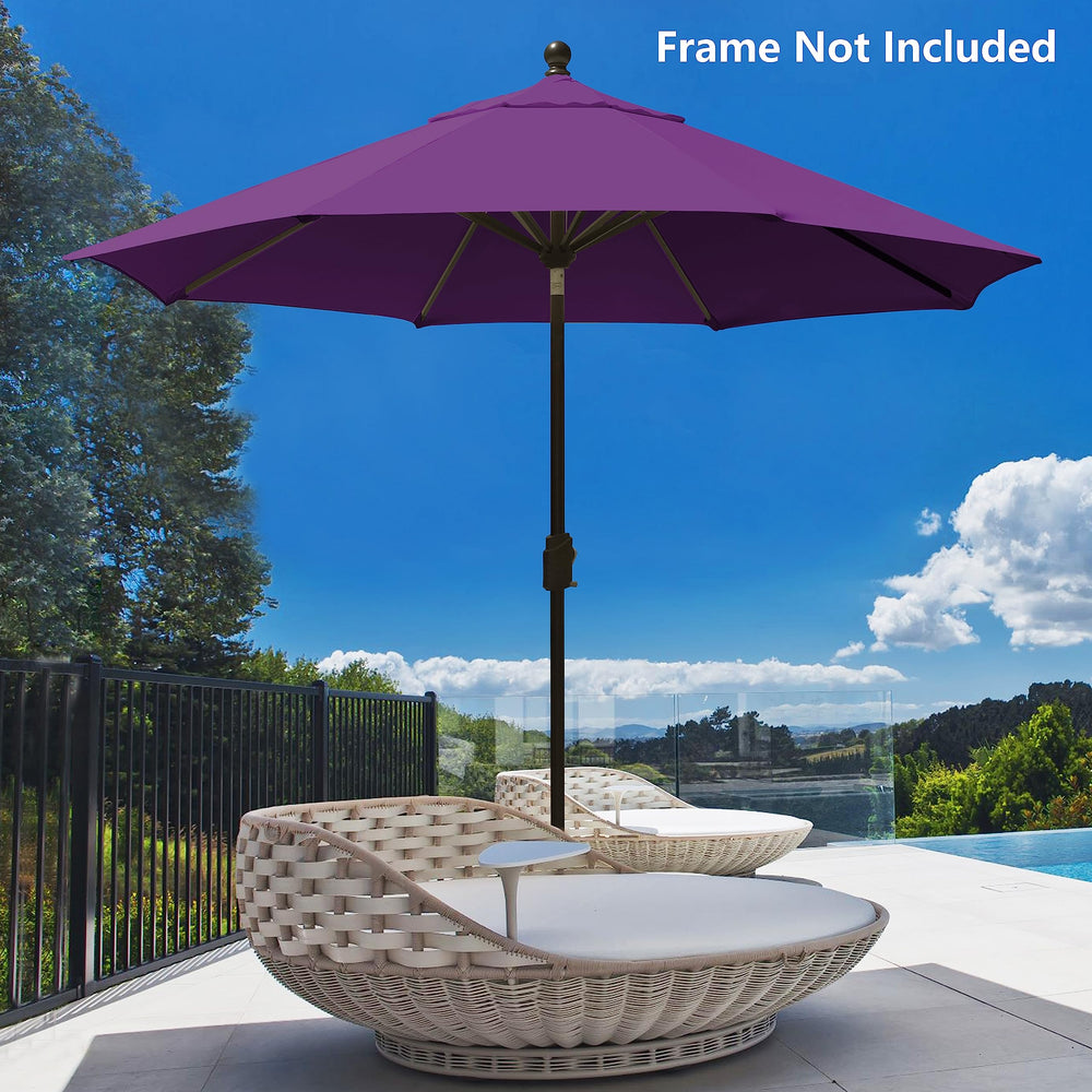 EliteShade 9FT umbrella canopy cover displayed in a patio setting