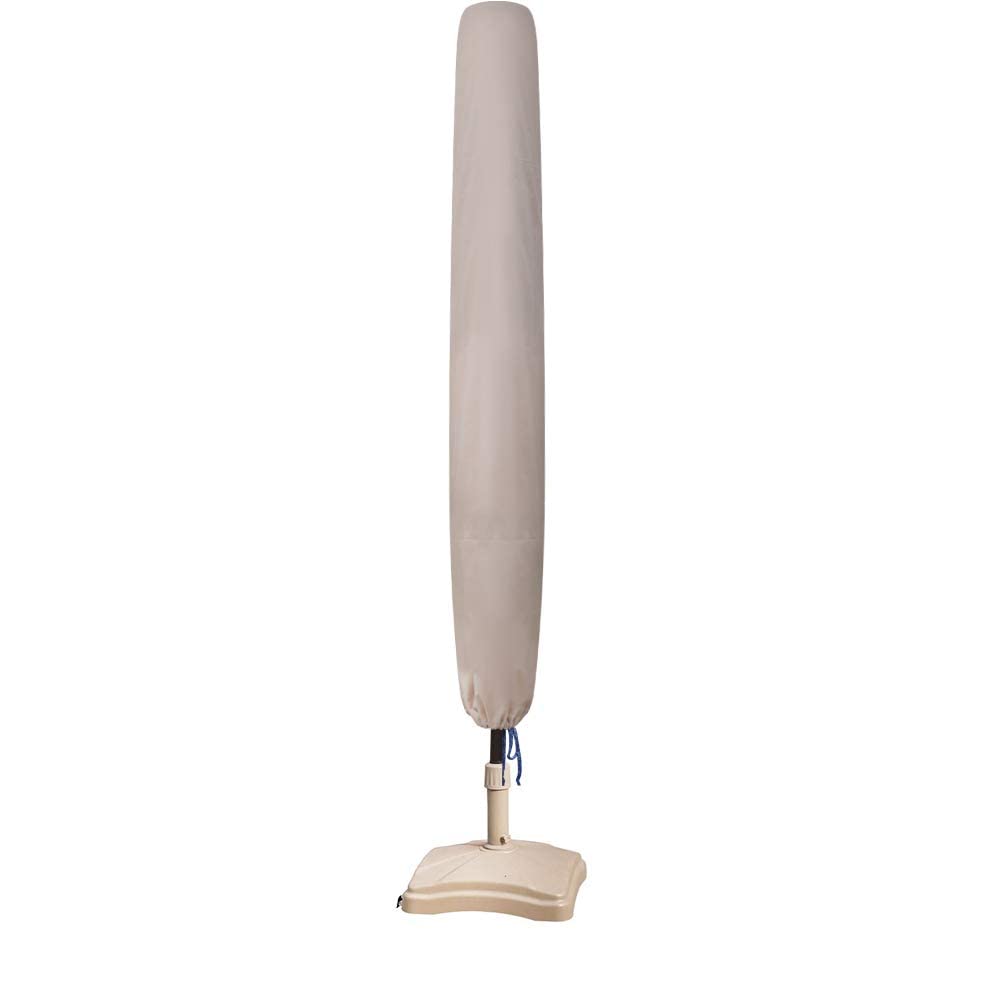 EliteShade Patio Umbrella Cover 9FT beige front view