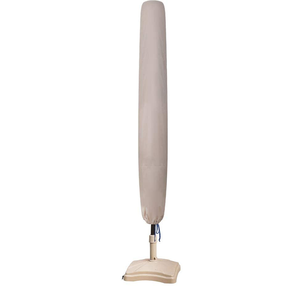 EliteShade Patio Umbrella Cover 9FT beige front view