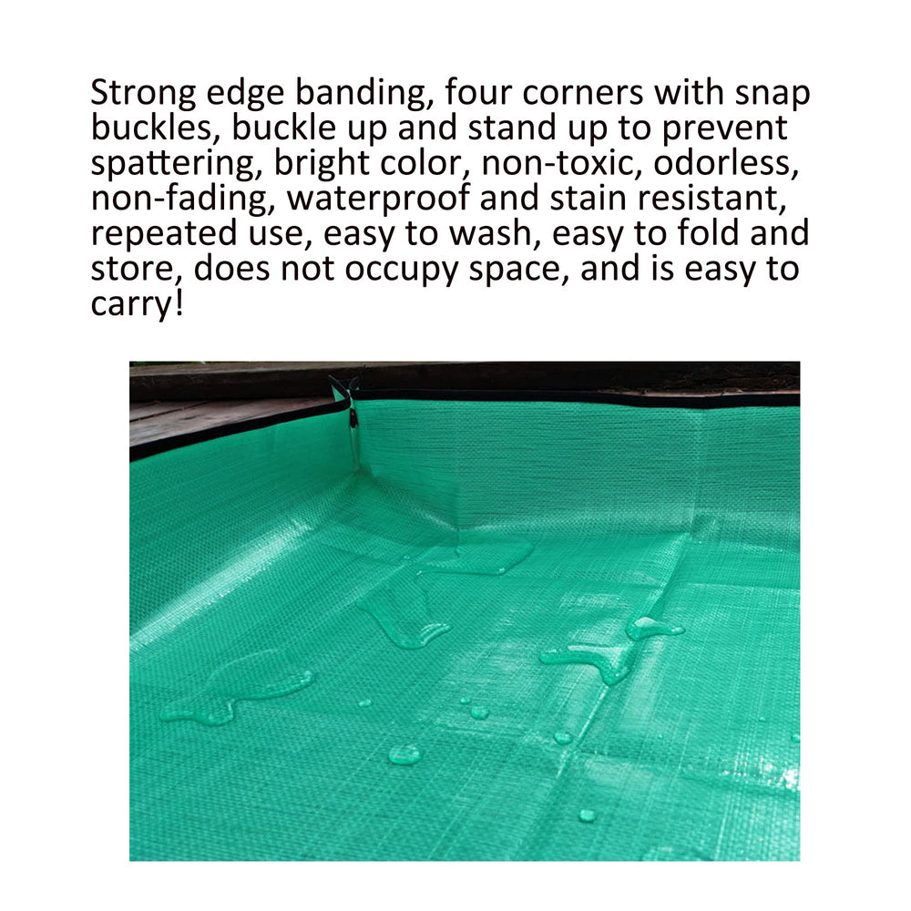 ELLAZYY waterproof mat in use with potted plants