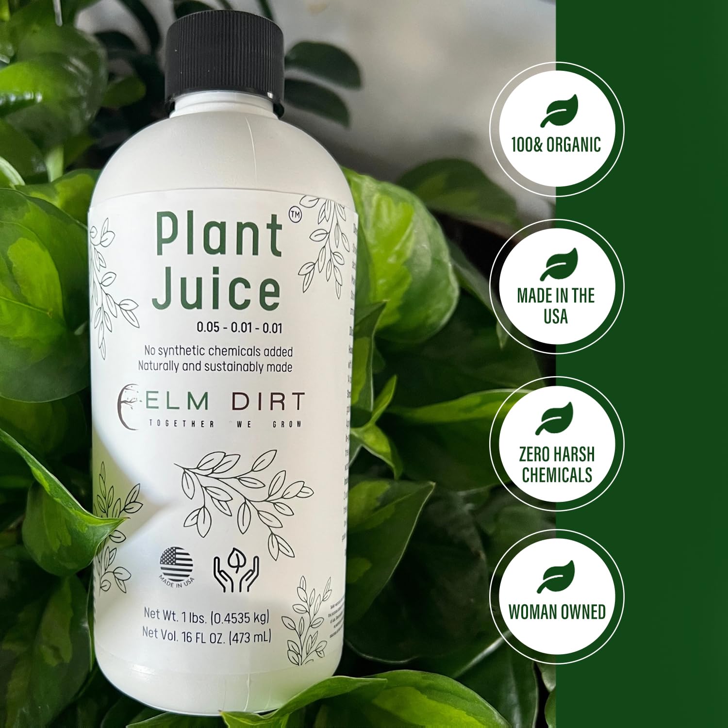 Elm Dirt Organic Fertilizer liquid pour demonstration
