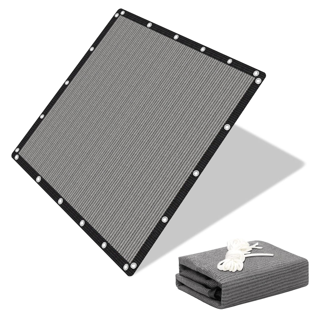 EMERIT 90% Sun Shade Cloth 8x10 gray front view