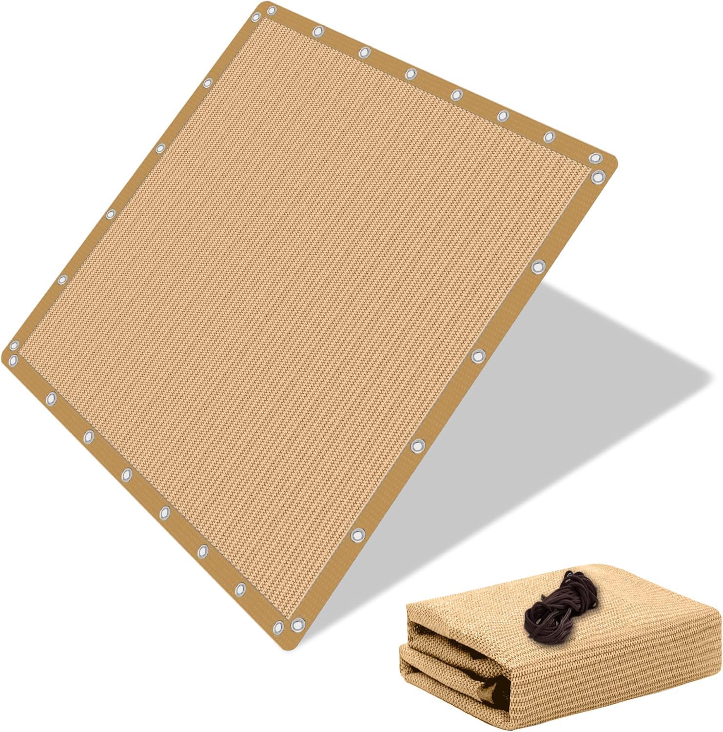 EMERIT Shade Cloth 10X14 FT Wheat front view