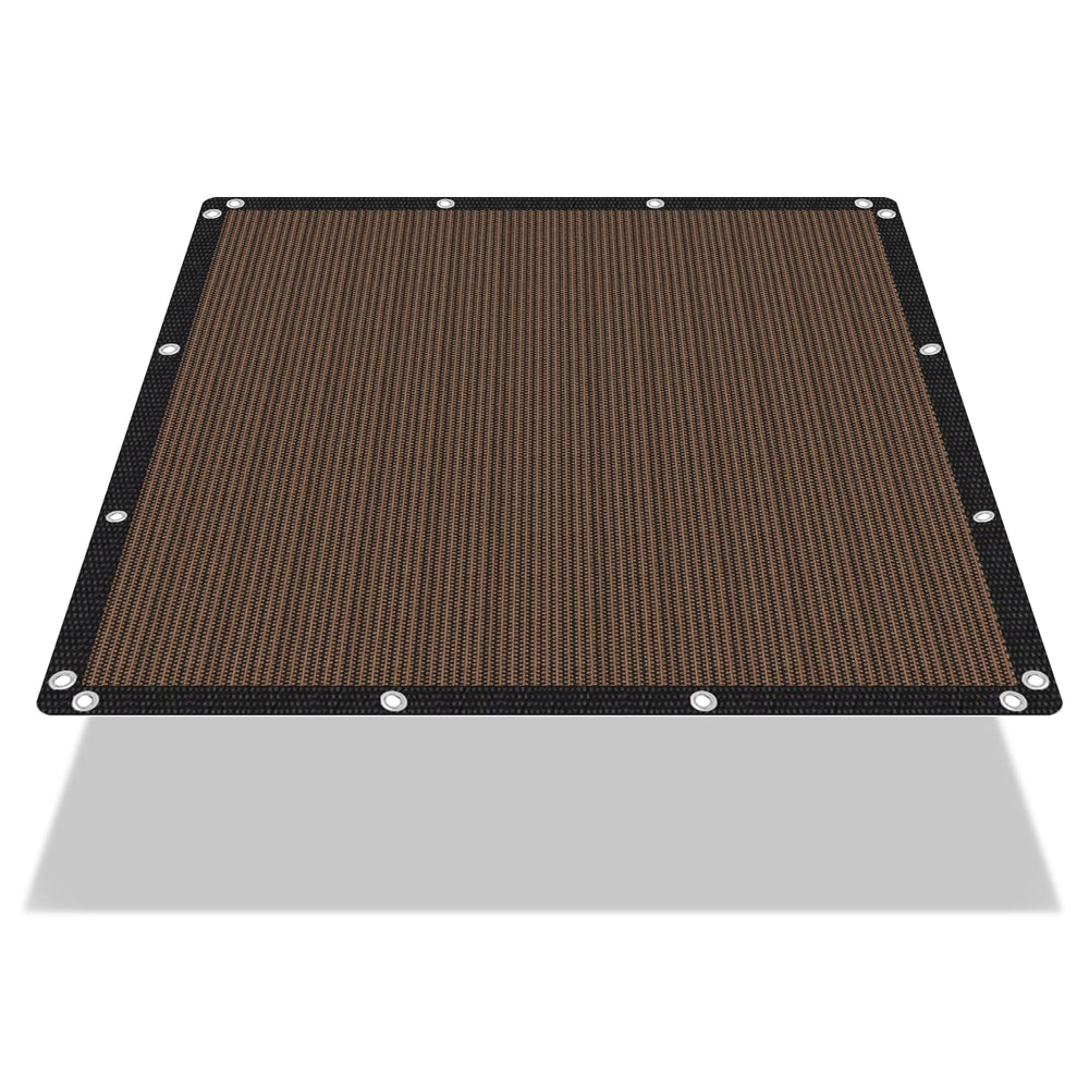 EMERIT Shade Cloth 90% UV Protection 6X6 FT Mocha front view