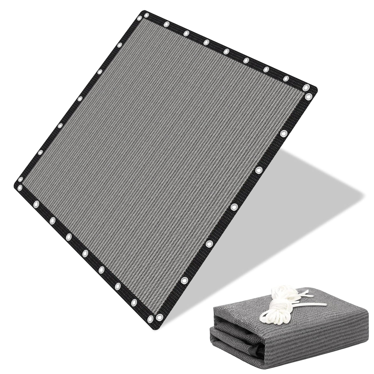 EMERIT Shade Cloth 90% UV Protection gray fabric front view