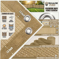EMERIT Shade Cloth covering garden area