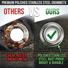 EMERIT shade cloth installed on patio