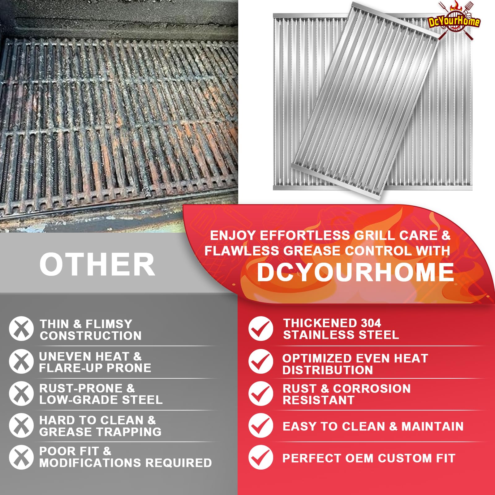Emitter plates installed in a Charbroil Tru-Infrared grill