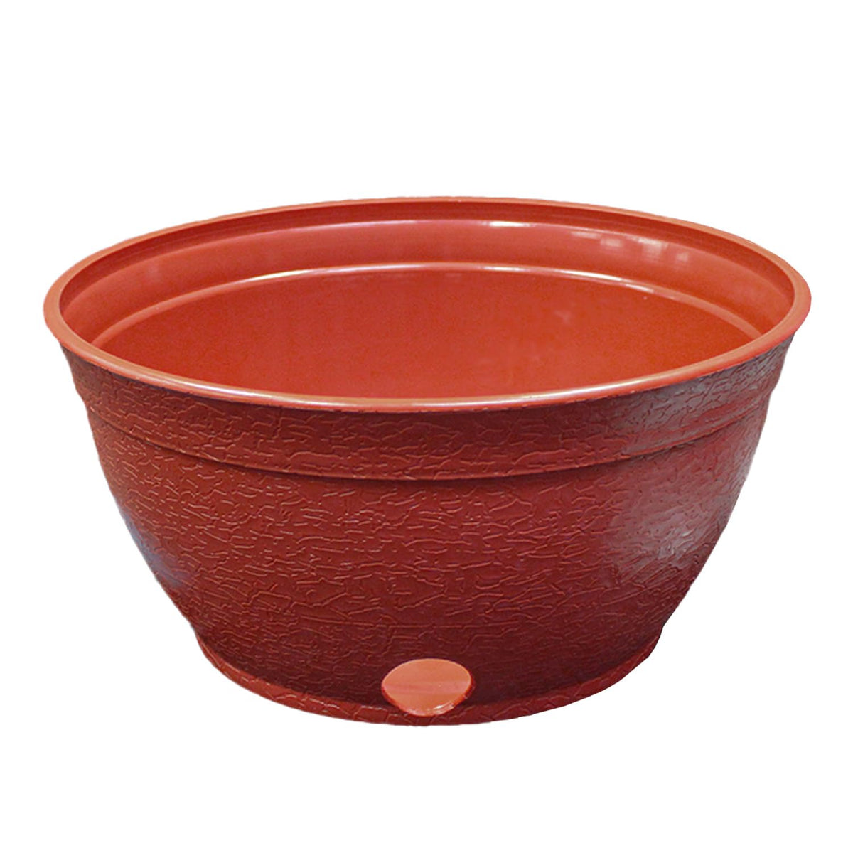 Emsco Expandable Hose Hider in rustic terracotta color front view