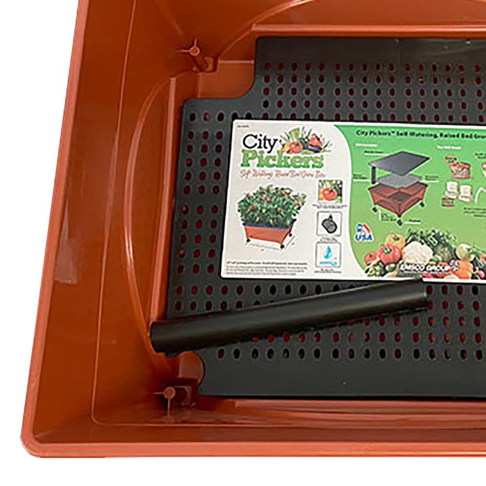 Emsco Group City Picker Raised Bed Grow Box in patio setting