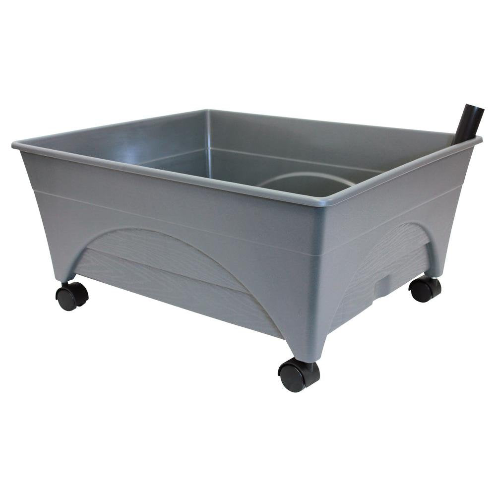 Emsco Group City Picker Raised Bed Grow Box with casters in use