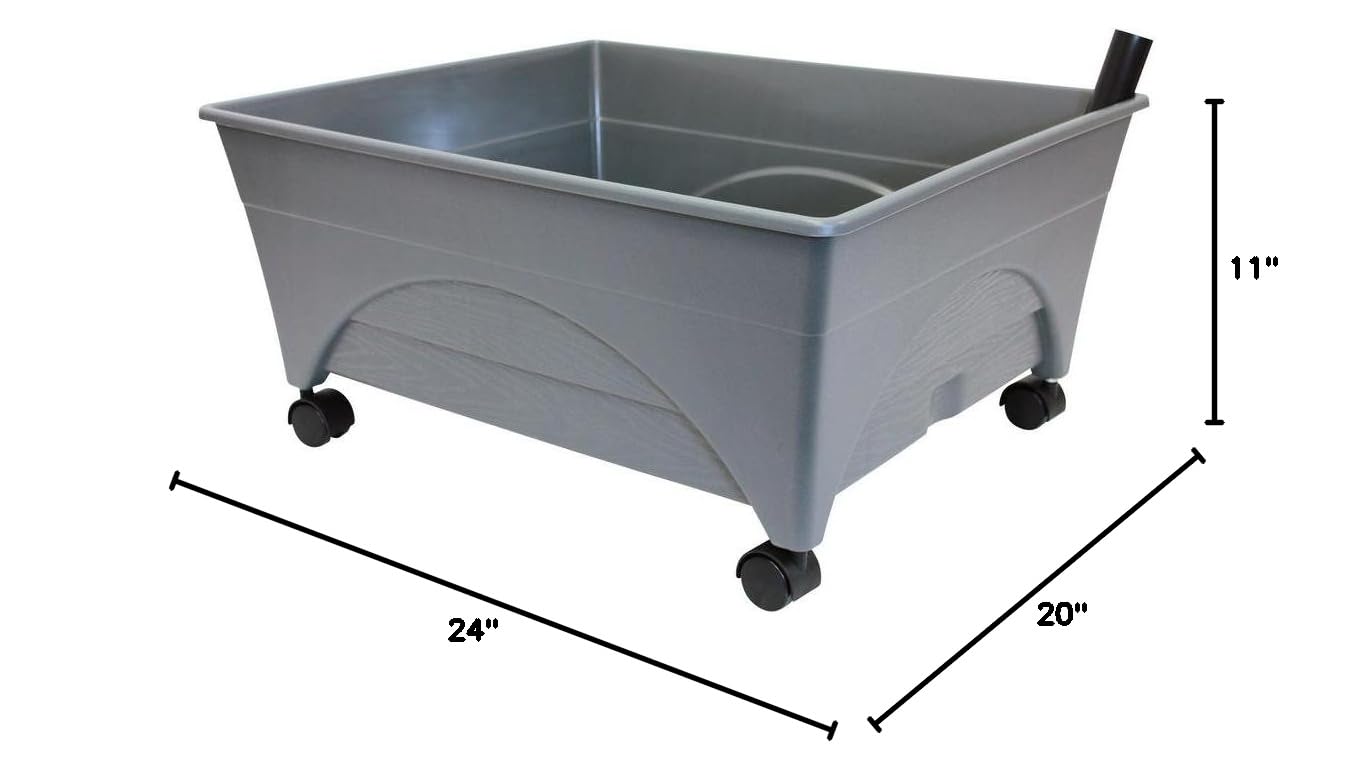 Emsco Group City Picker Raised Bed Grow Box with flowers