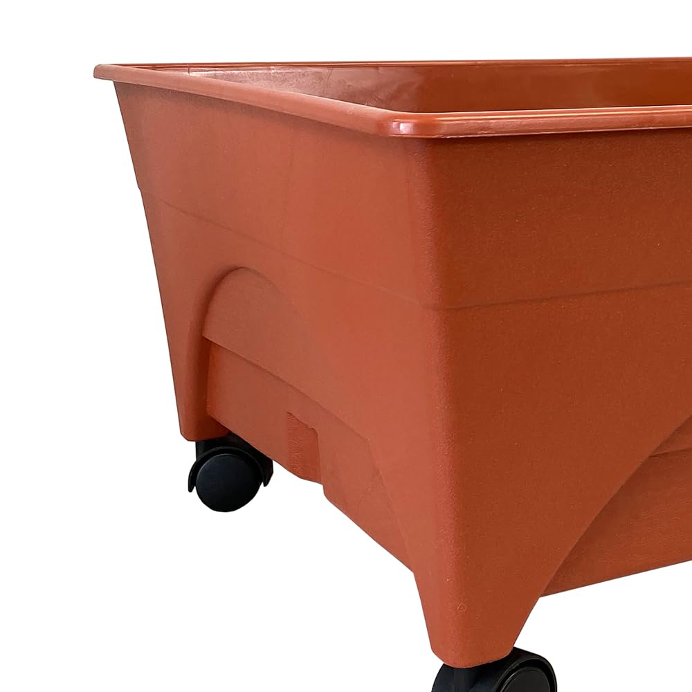 Emsco Group City Picker Raised Bed Grow Box with mulch cover