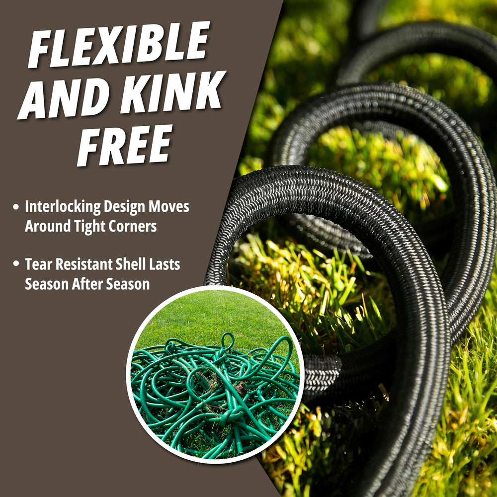 EMSON Hydrosteel PRO 50 Ft Garden Hose coiled for storage