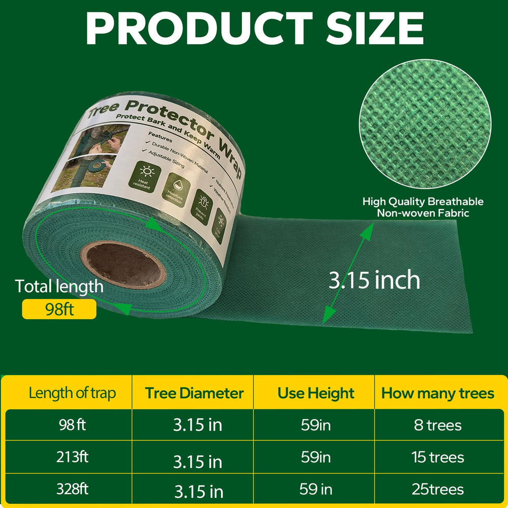 Emycool Tree Wrap protecting fruit tree from pests