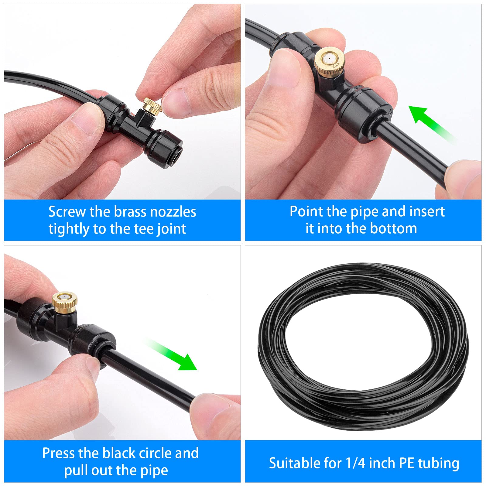 End plugs for Petutu misting nozzles