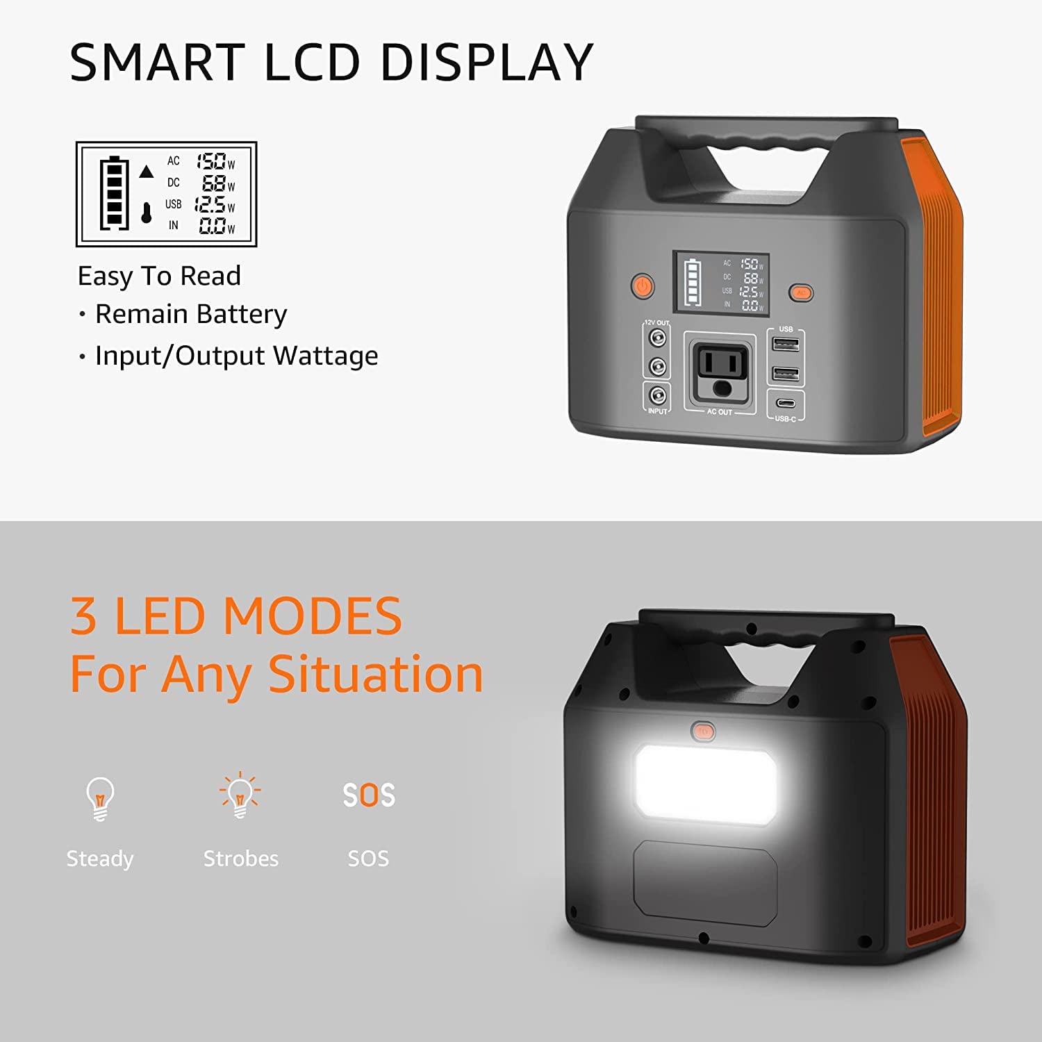 EnginStar Power Bank displaying power capacity indicator