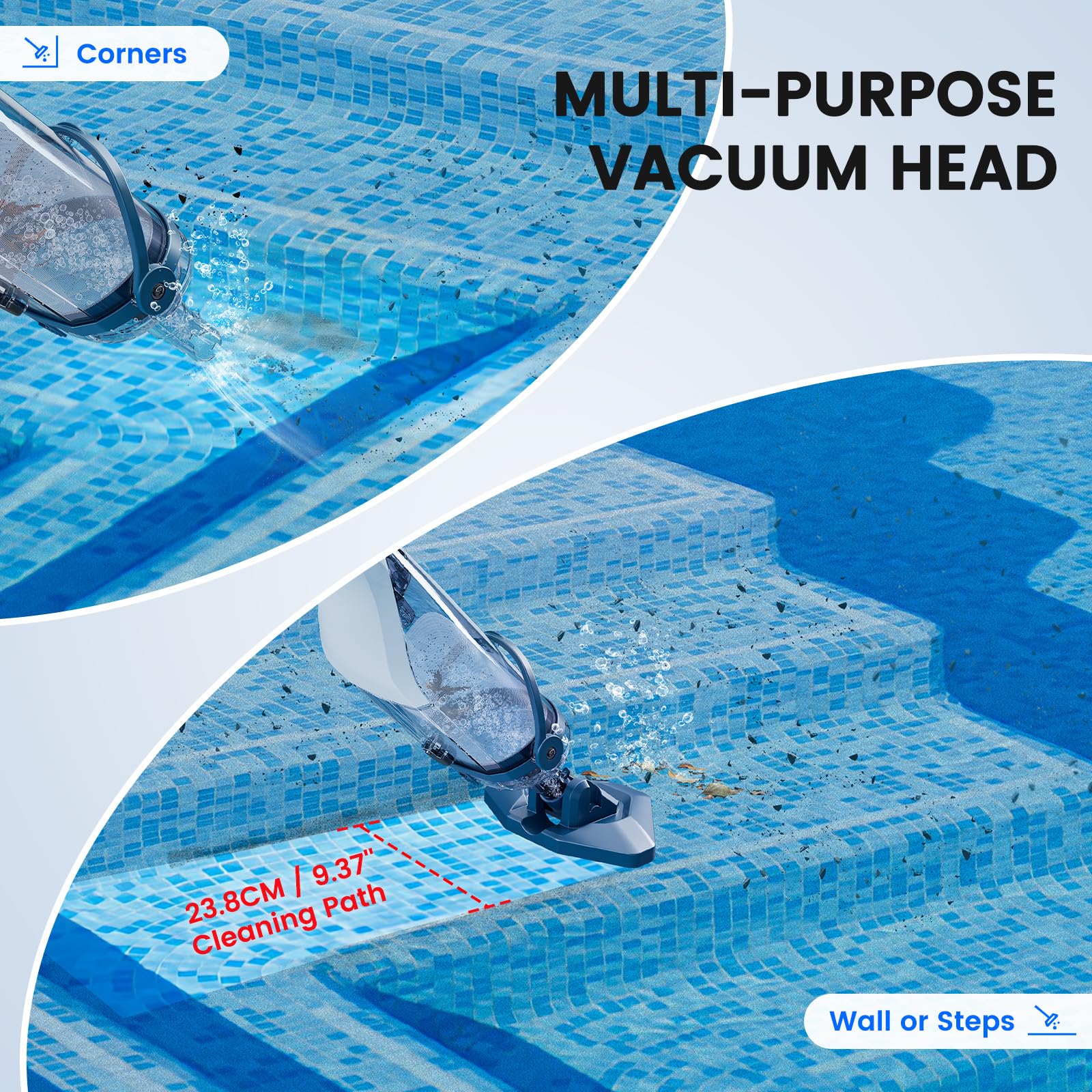 Enhulk cordless pool vacuum charging on dock