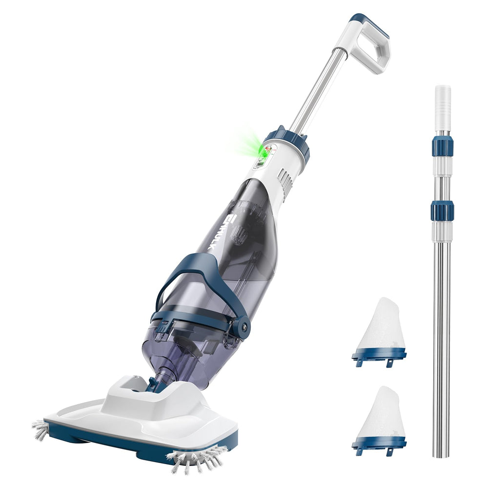 Enhulk PC18 Cordless Pool Vacuum front view with 13.4" super head