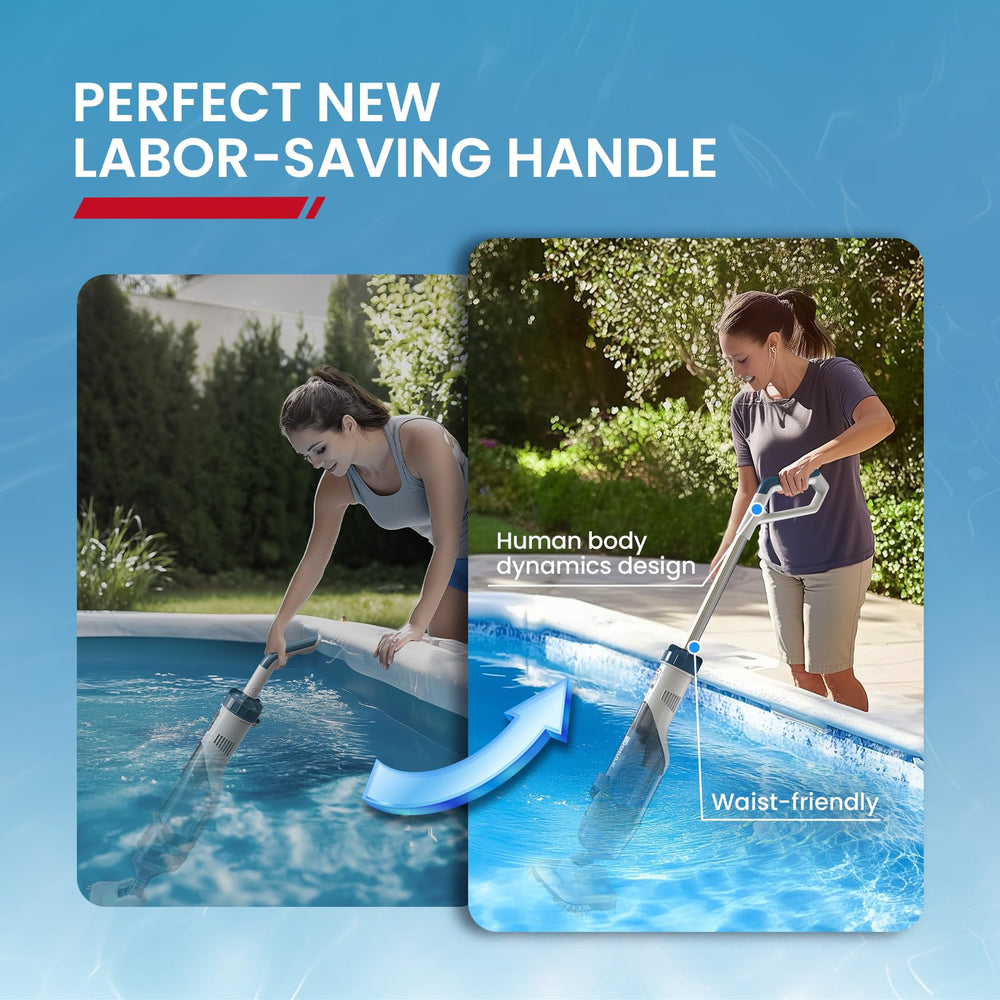 Enhulk PC18 pool vacuum demonstrating cleaning action in water