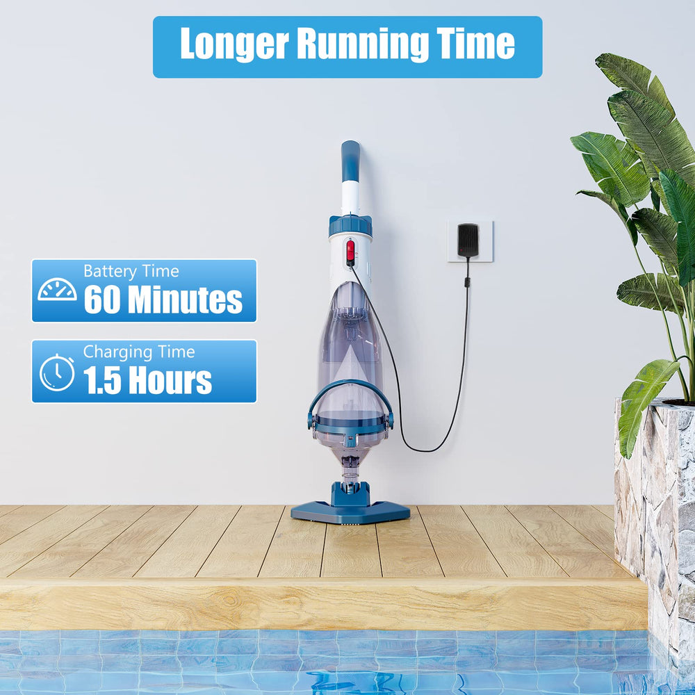 Enhulk pool vacuum being used in an above ground pool