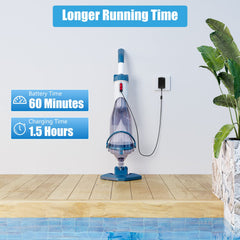 Enhulk pool vacuum being used in an above ground pool