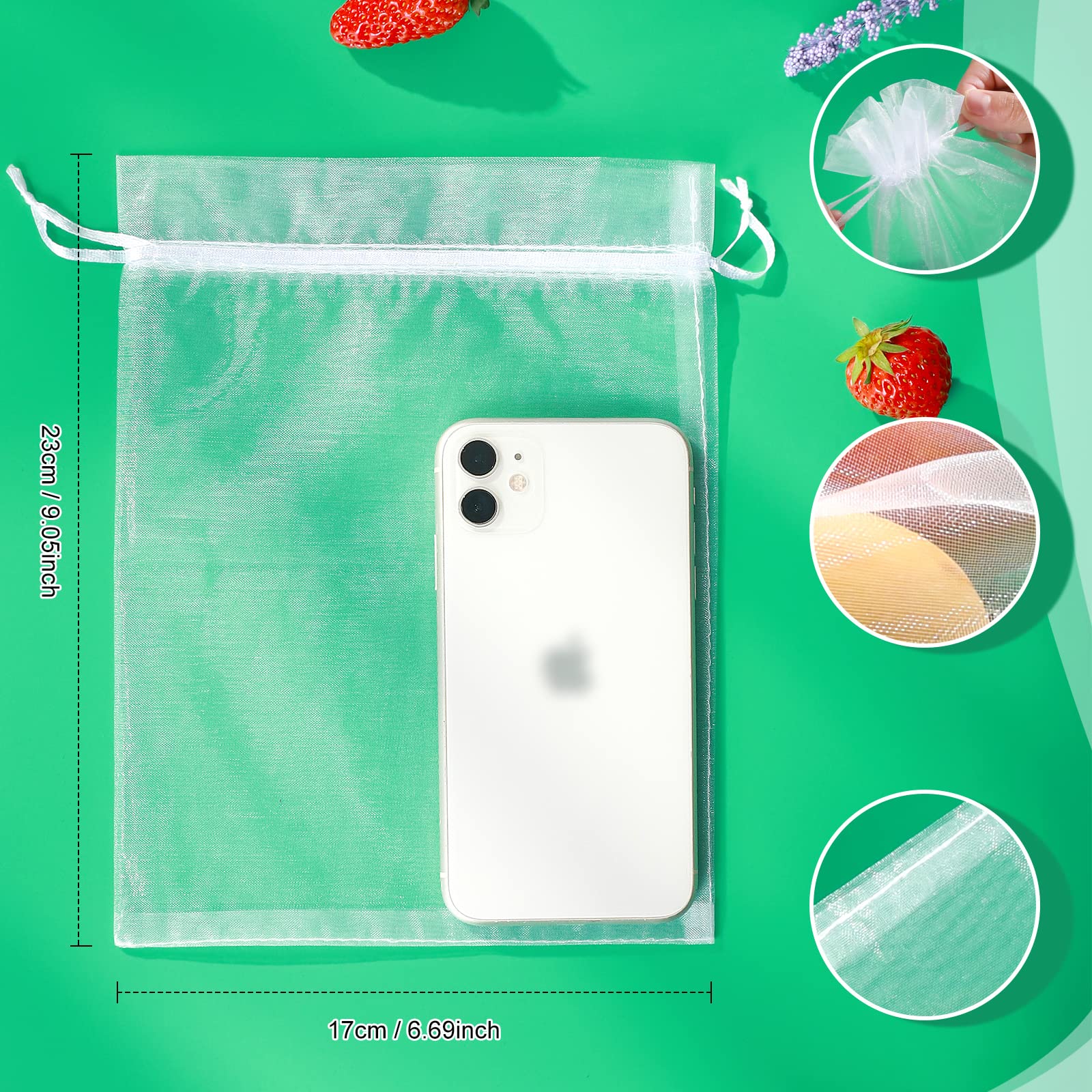 ENNIYU fruit netting bags 6x9 inch size