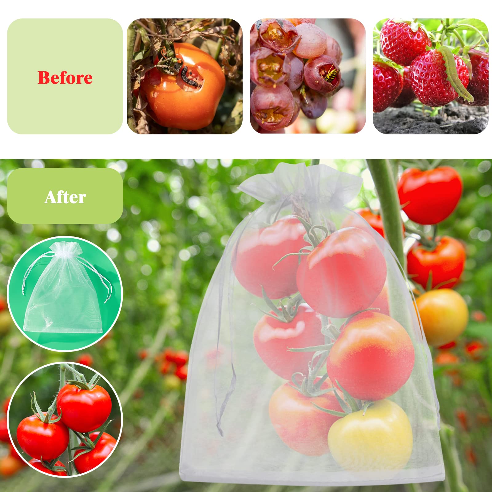 ENNIYU fruit protection bags showing ventilation