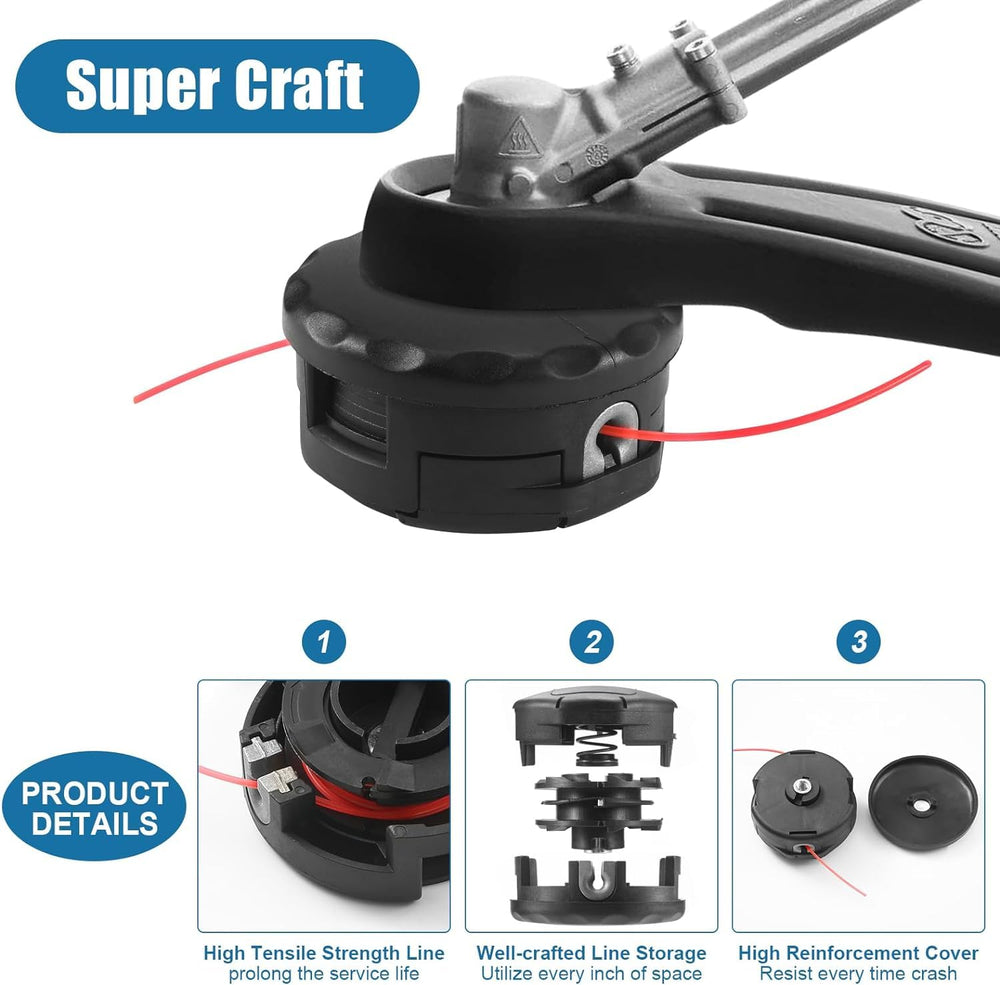 Envanptaz trimmer head showing RPM specifications