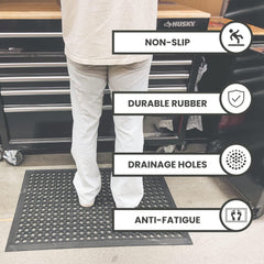 Envelor Anti Fatigue Bar Mat showing drainage holes