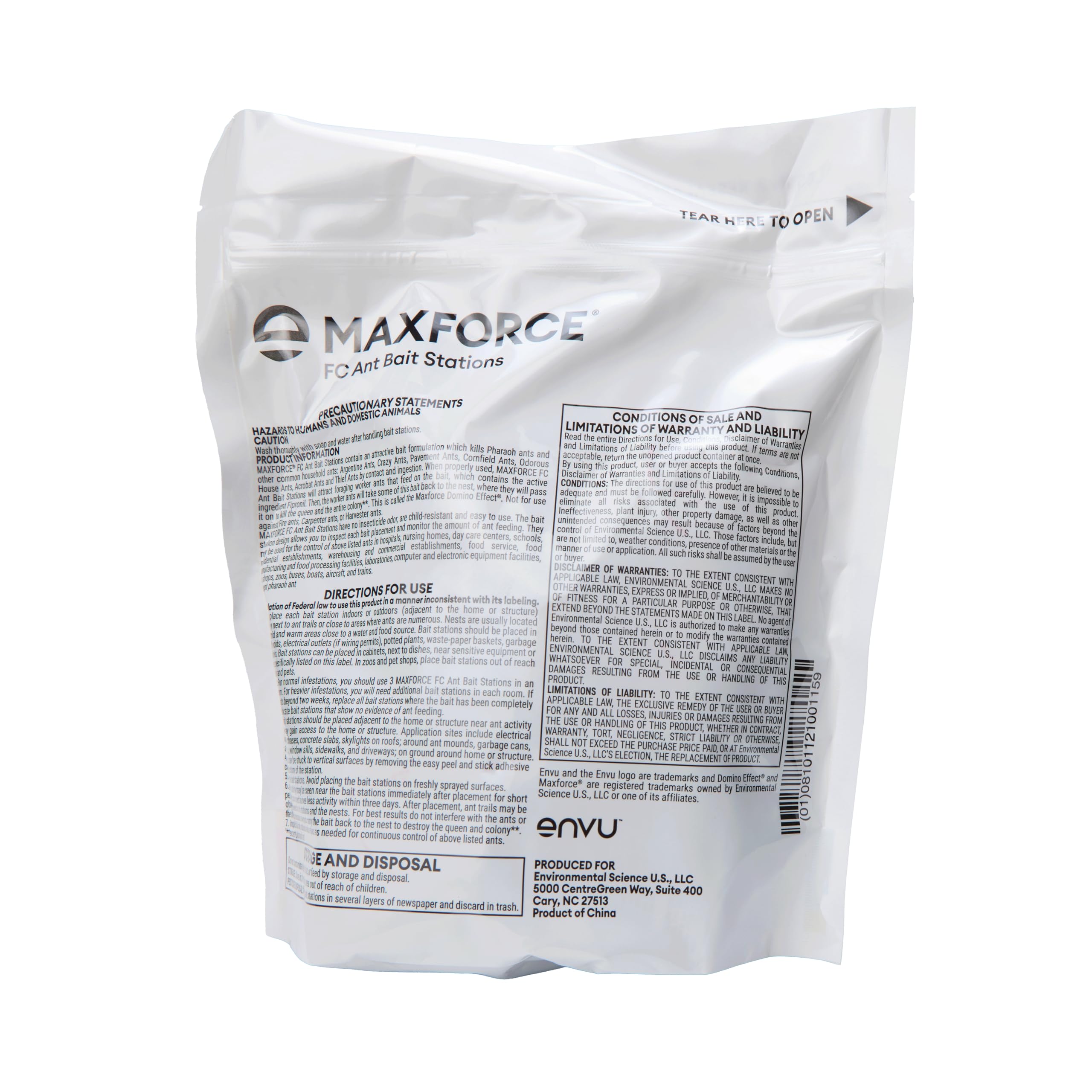 Envu Maxforce FC Ant Bait Station close-up showing bait inside