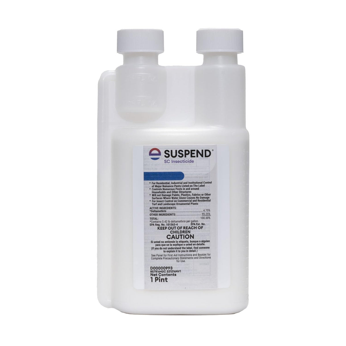 Envu Suspend SC Insecticide 16 oz front view with product label