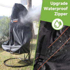 Enzeno Double Patio Egg Chair Cover with windproof zipper