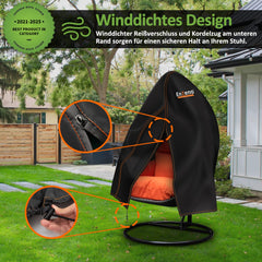 Enzeno egg chair cover fitting on double chair
