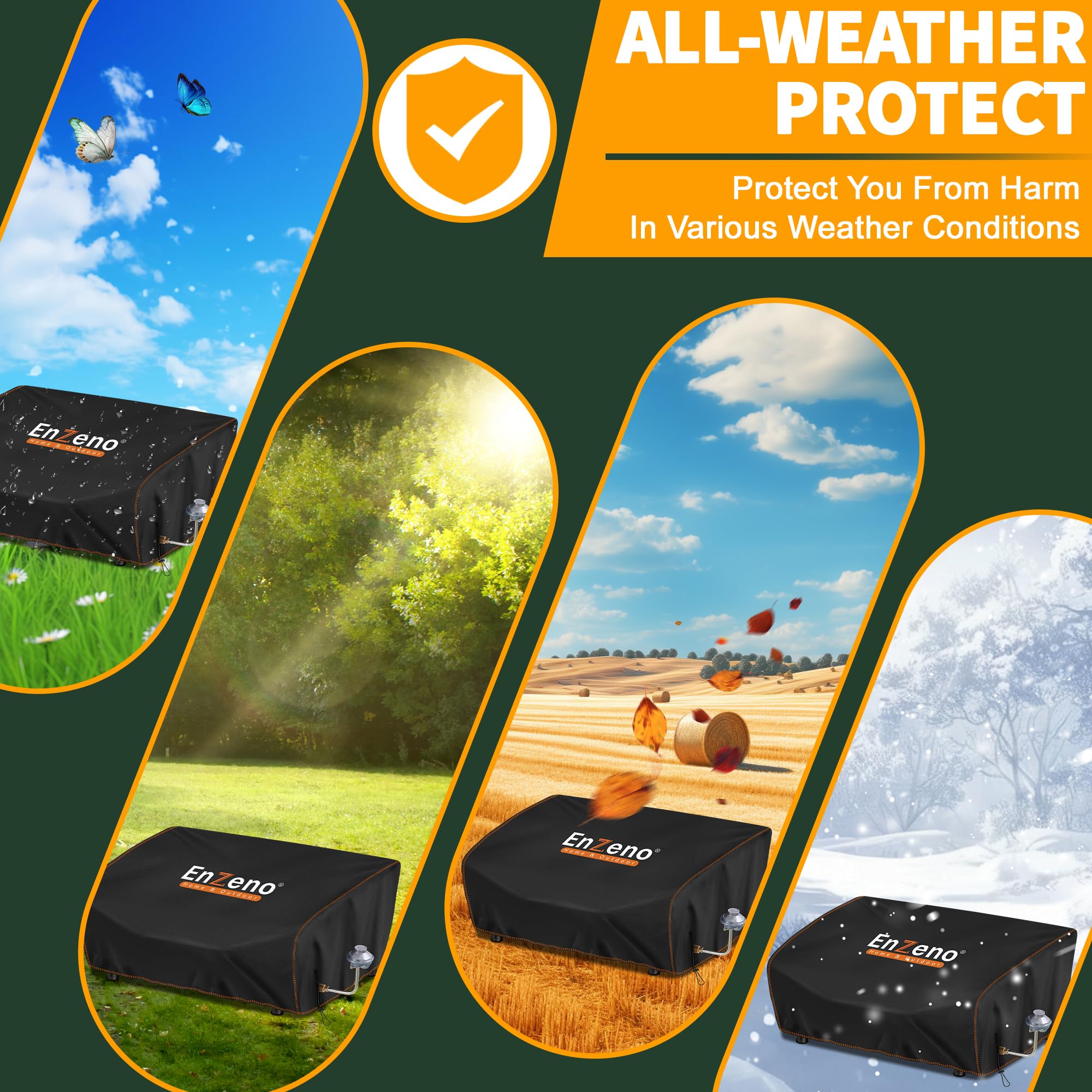 Enzeno Griddle Cover 22in packaging and product details