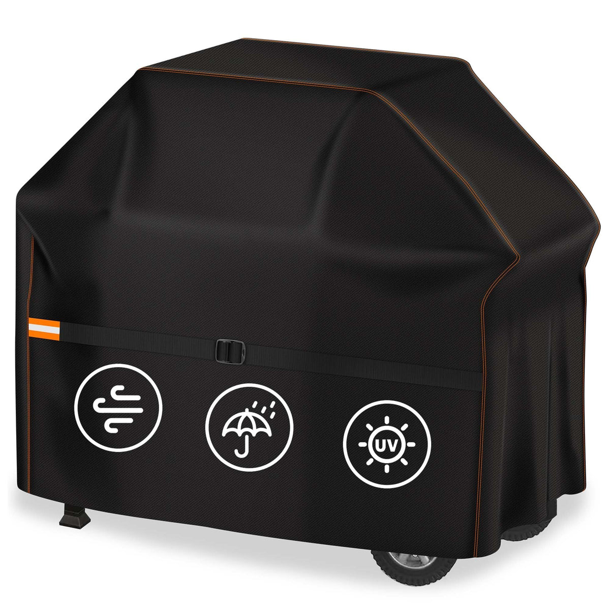 Enzeno Grill Cover 48 Inch black model front view