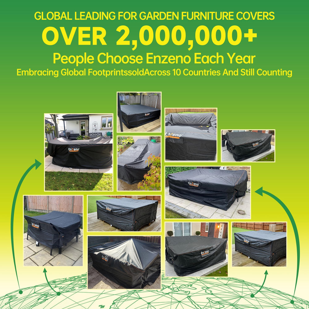 Enzeno Patio Furniture Cover in use during rain
