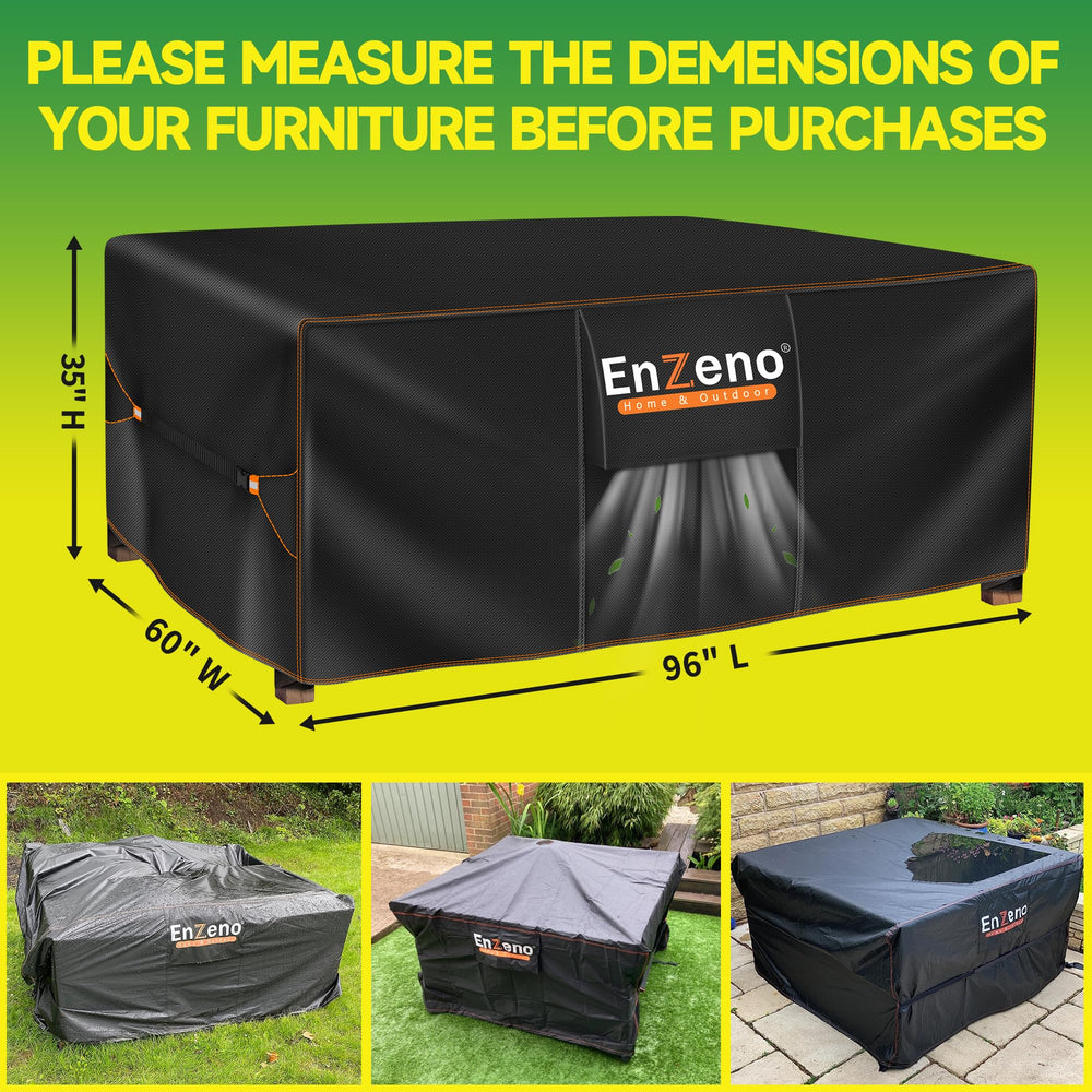 Enzeno Patio Furniture Cover packaging details