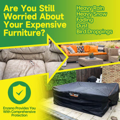 Enzeno Patio Furniture Cover showing waterproof material