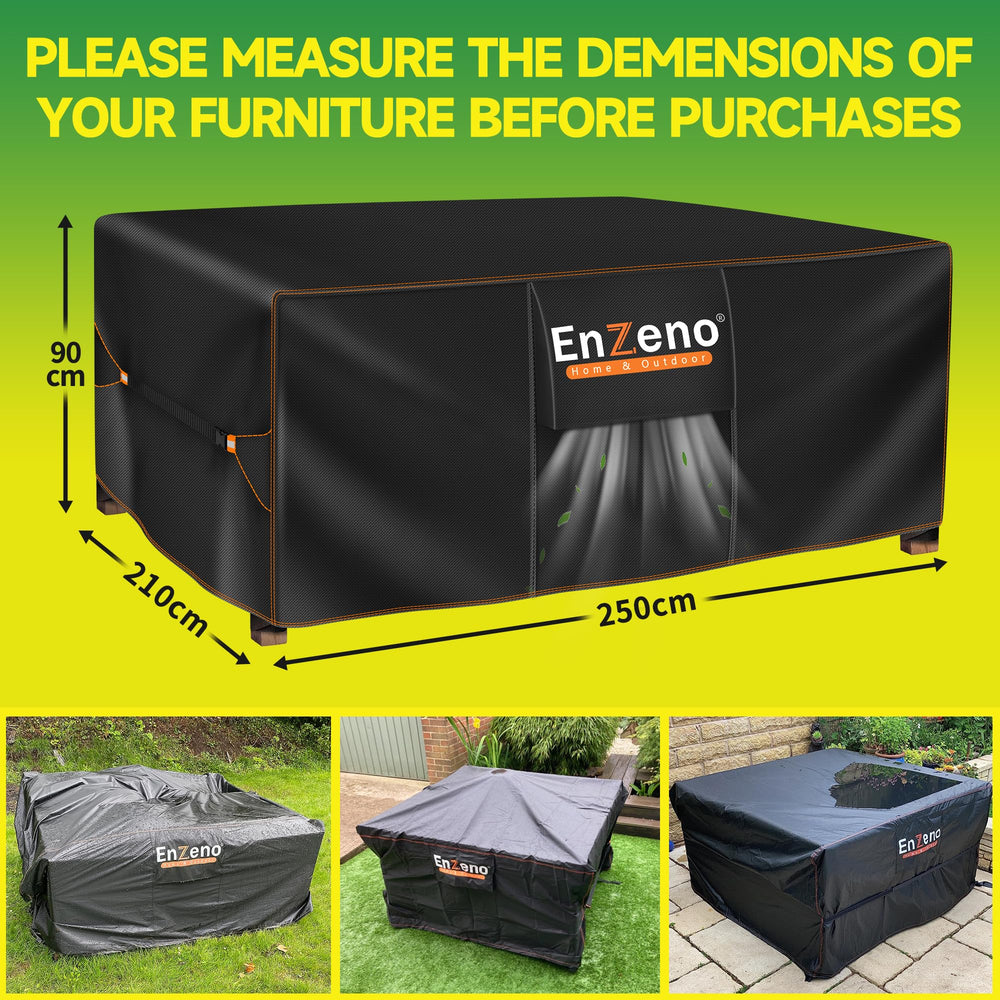 Enzeno Patio Furniture Cover stored compactly
