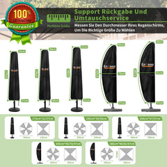 Enzeno Patio Umbrella Cover with drawstring feature