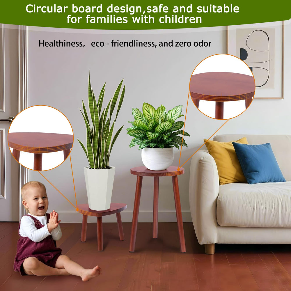 Eocogup Plant Stands set up in a cozy corner
