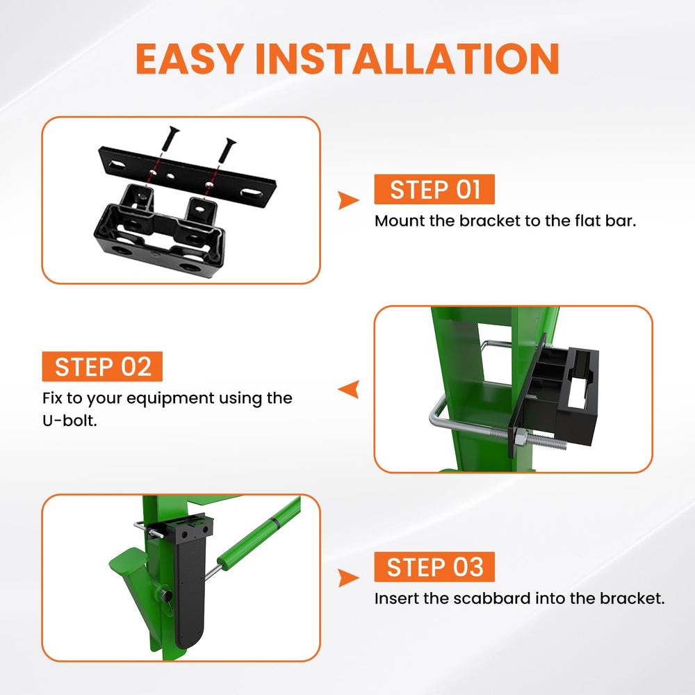 EONECROSS chainsaw holder on ATV with chainsaw