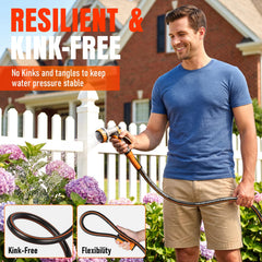 EOOIO 3ft lightweight garden hose with connectors