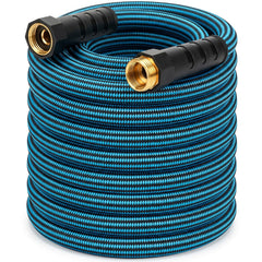 EOOIO 50 ft Garden Hose front view with black and blue design