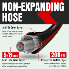 EOOIO 75ft Garden Hose being used in a garden
